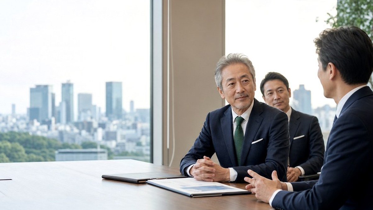 大阪・関西のビルメンテナンス会社M&Aで譲渡企業様が定期契約と現場承継を相談する面談風景