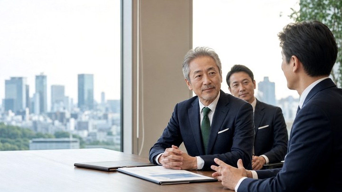大阪・関西の介護福祉用具販売会社M&Aで譲渡企業様が契約資料を確認する相談風景